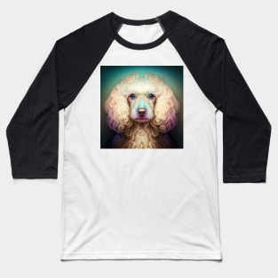 Fractal Design of A French Poodle Baseball T-Shirt